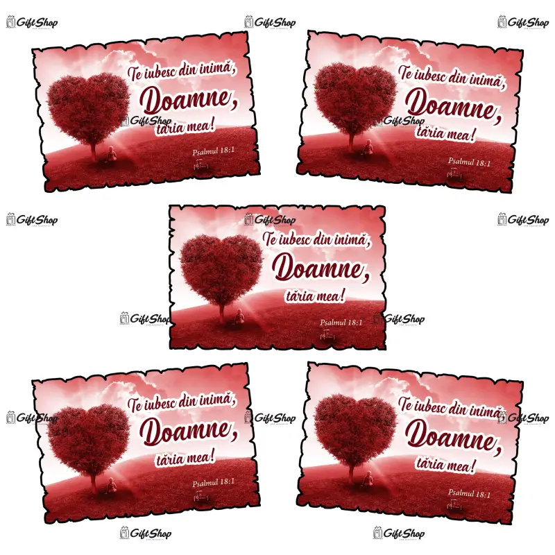 Te iubesc din inima doamne, magnet frigider mgs039